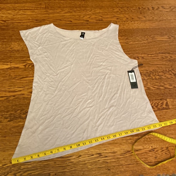 NWT SAVVI MD Light Muted Purple (Cloud Grey) Asymmetrical DARCY Top - Picture 13 of 15